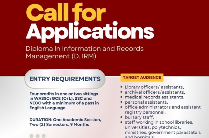 Diploma In Information And Records Management         - HRDC-UNILAG