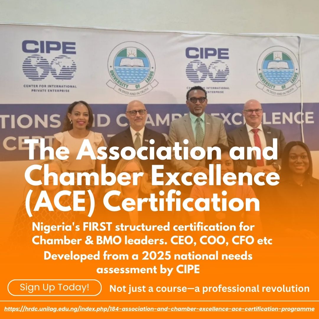 Association and Chamber Excellence (ACE) Certification Programme. Association and Chamber Excellence (ACE) Certification Programme.